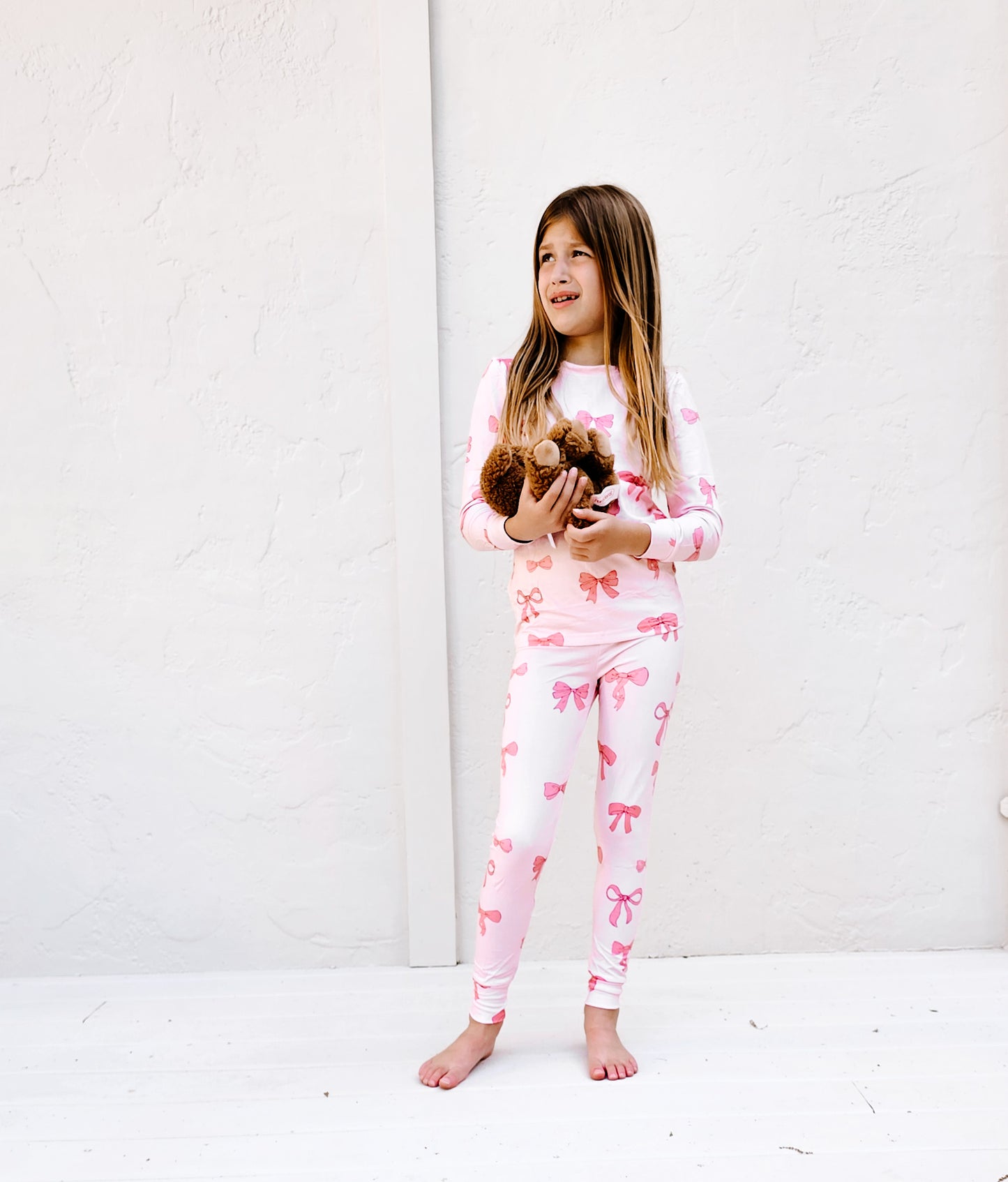 Pink bow PJs