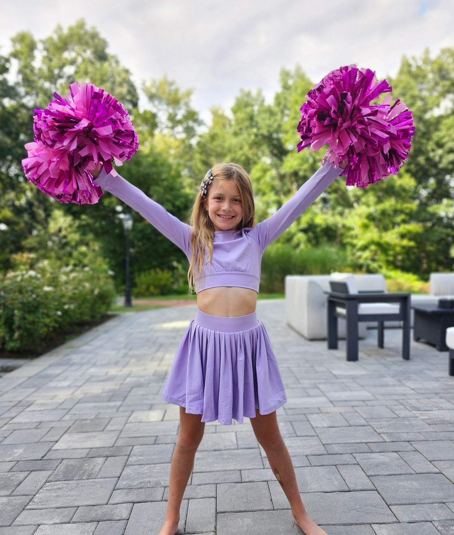 Purple athletic set