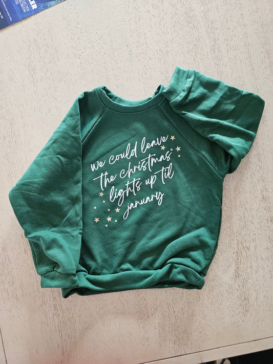 Christmas lights sweatshirt