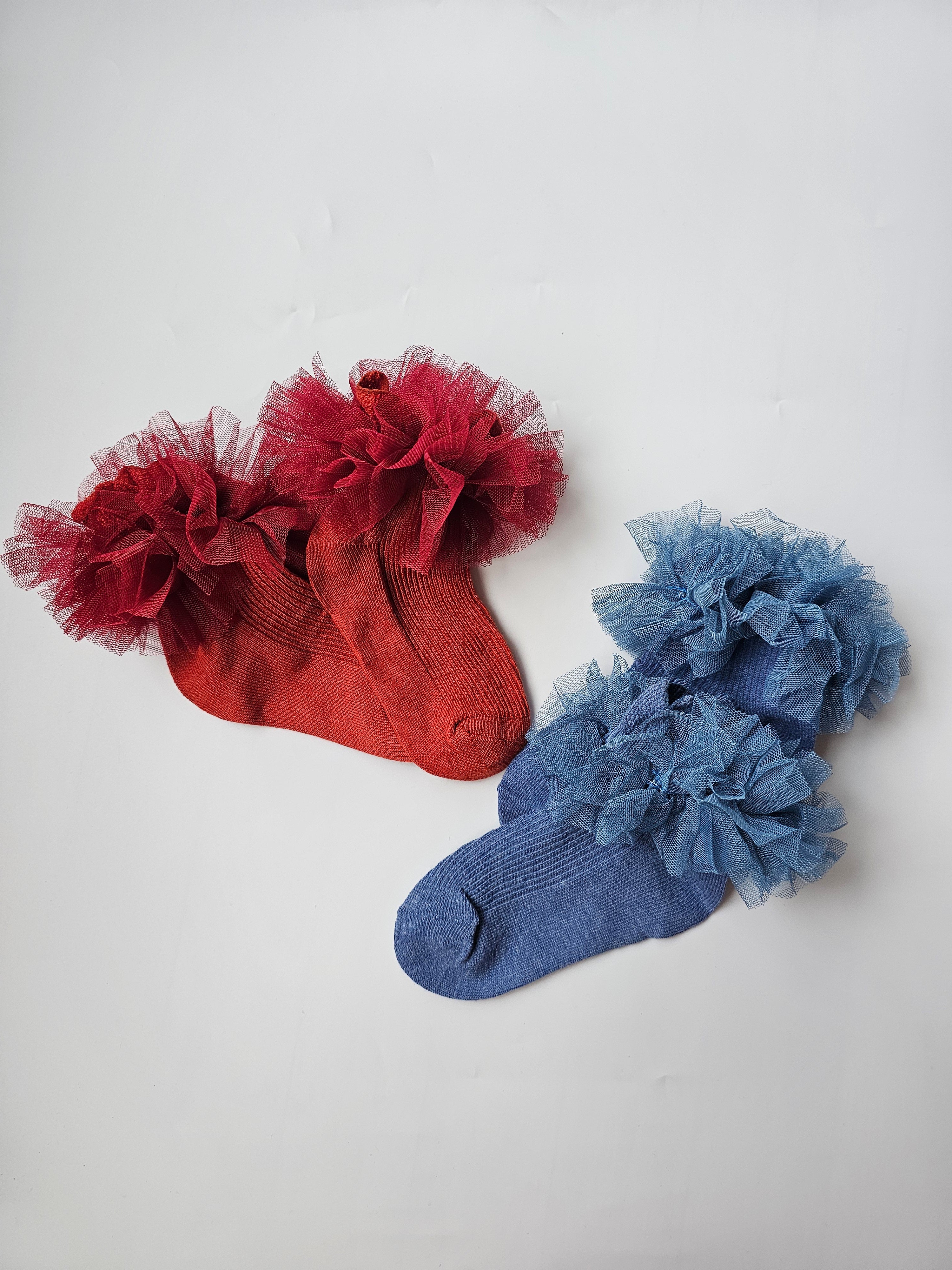 Red Ruffle Socks Red & Blue Ruffle socks – Fancy Shmancy Baby