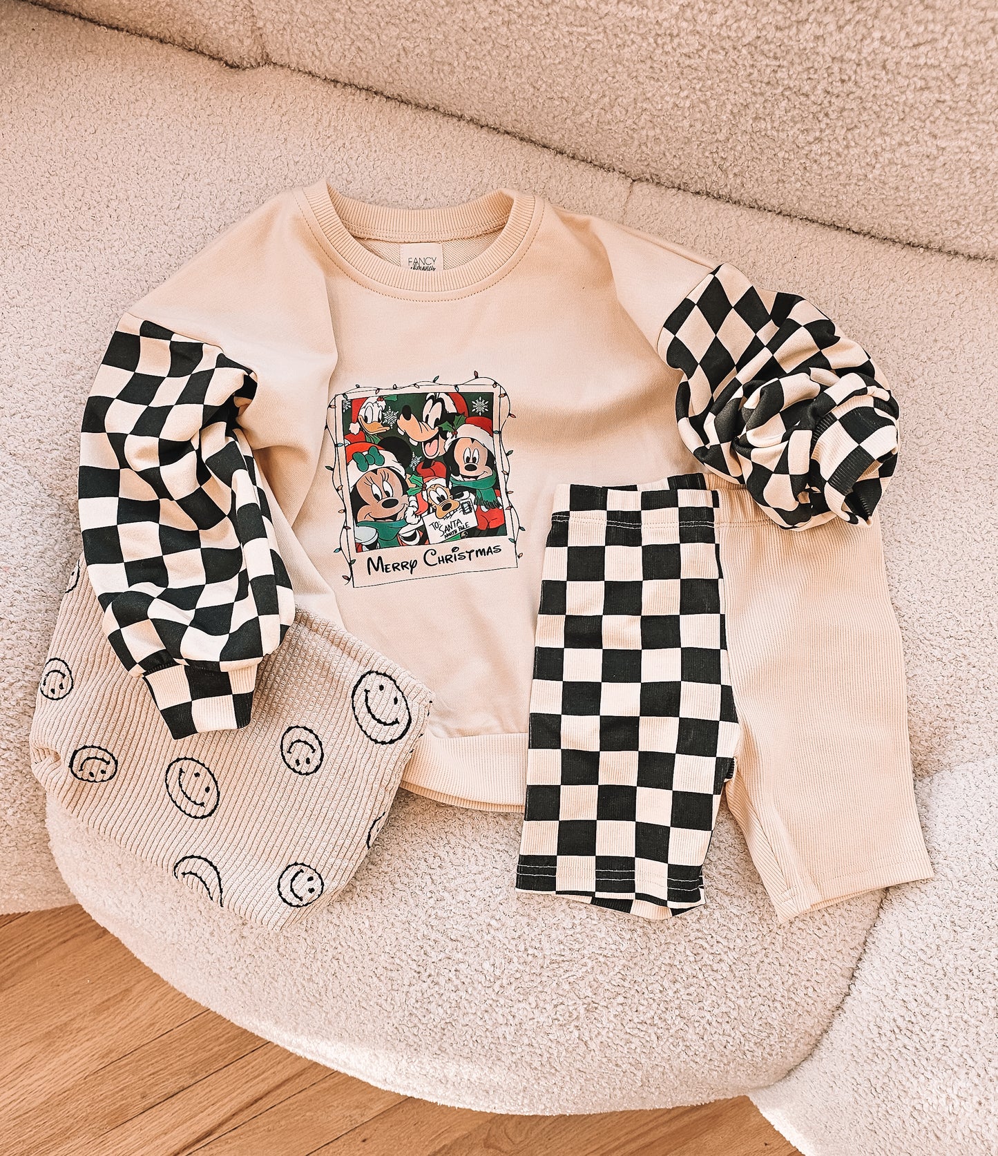 Holiday Mice Bike Shorts Set