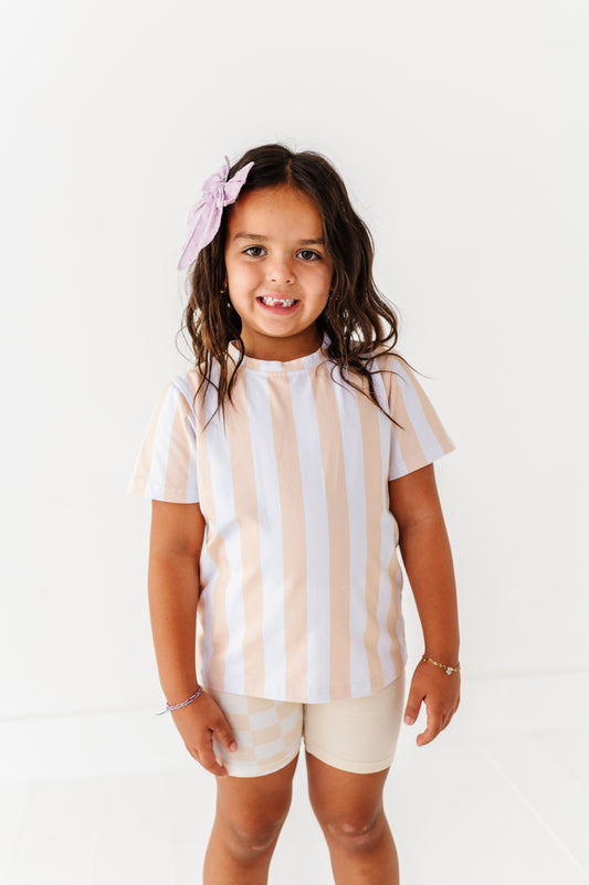 Tan striped tshirt