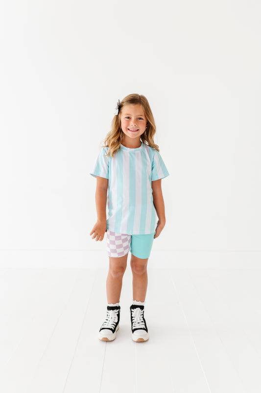 Mint striped tshirt