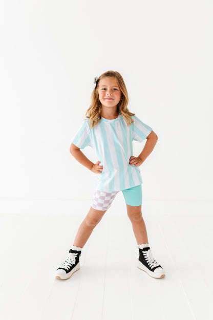 Mint striped tshirt