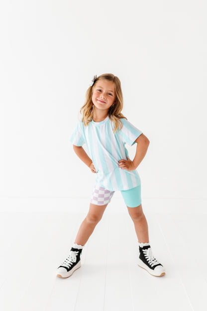 Mint striped tshirt