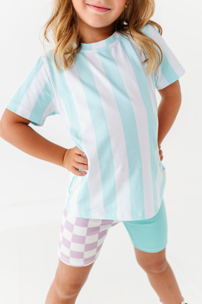 Mint striped tshirt