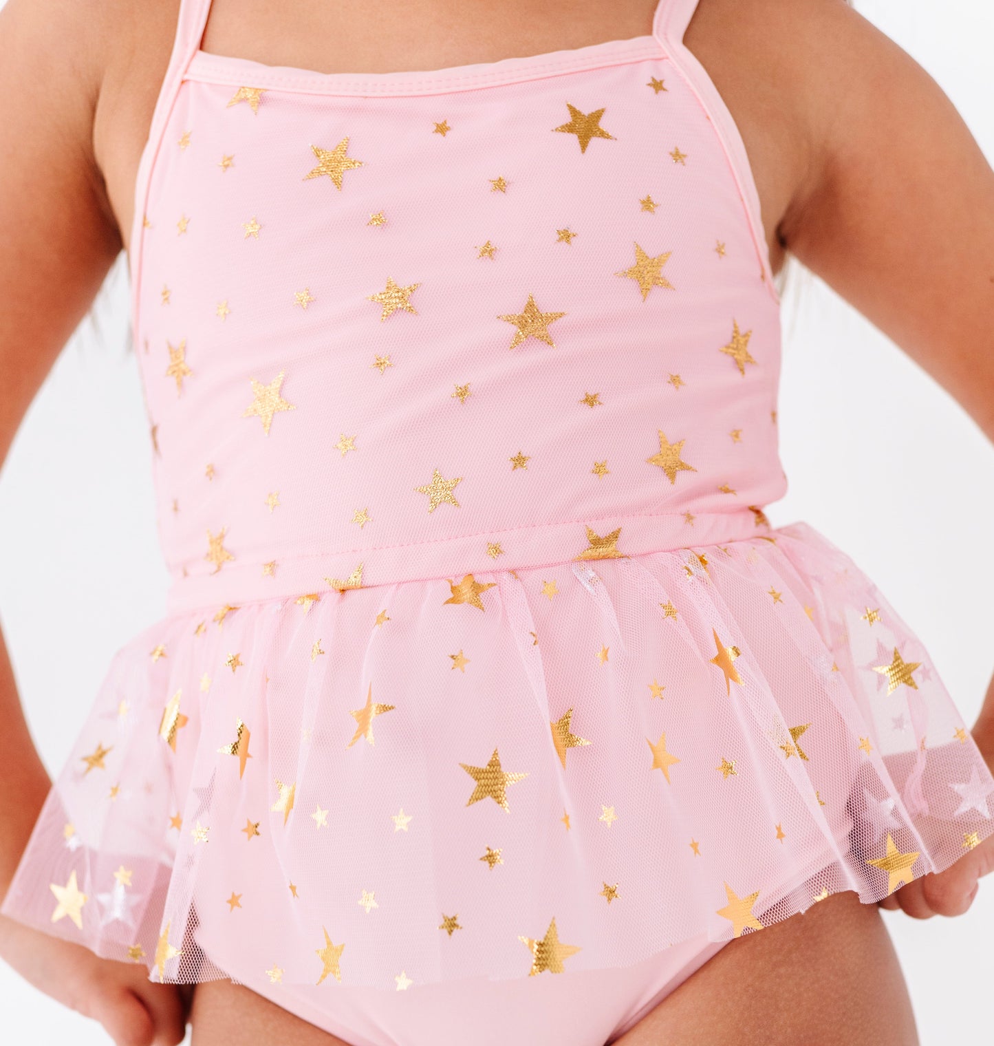 Pink star one piece swimsuit