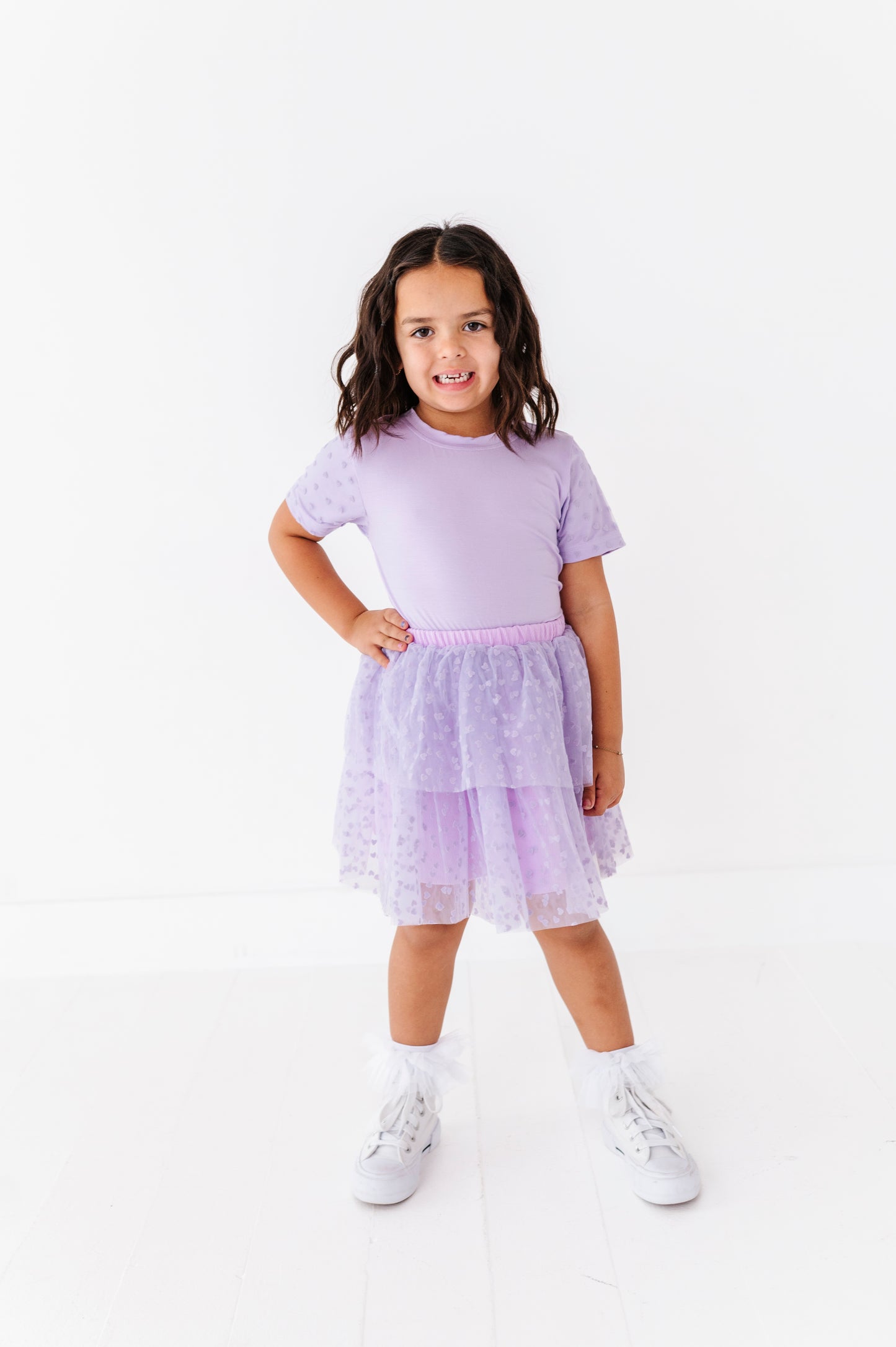 Purple heart tutu skirt