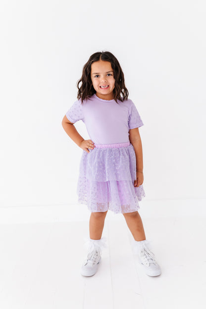 Purple heart tutu skirt