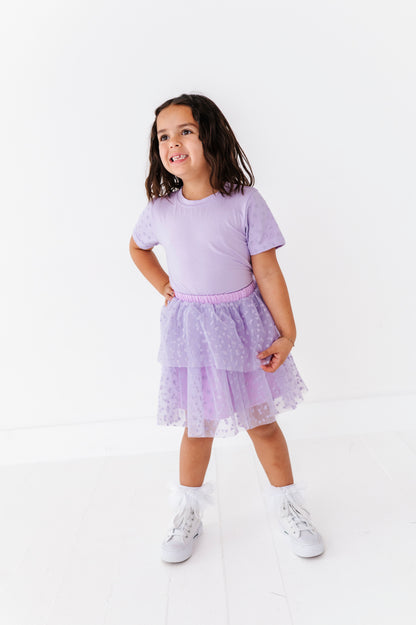 Purple heart tutu skirt