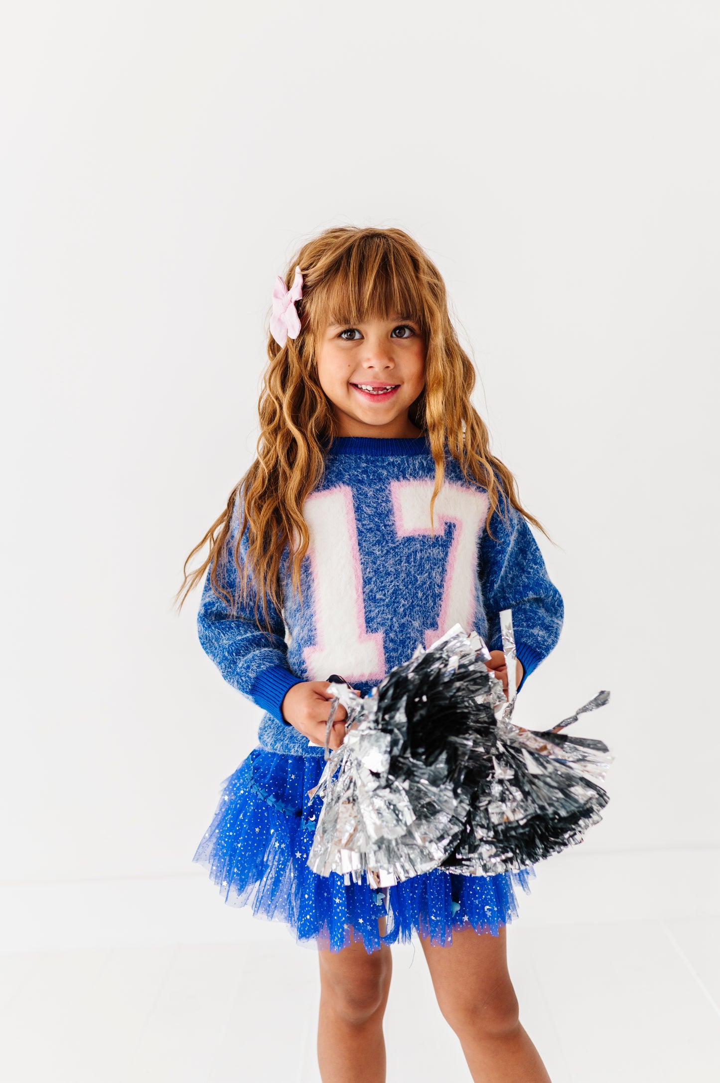 Fuzzy 17 jersey sweater