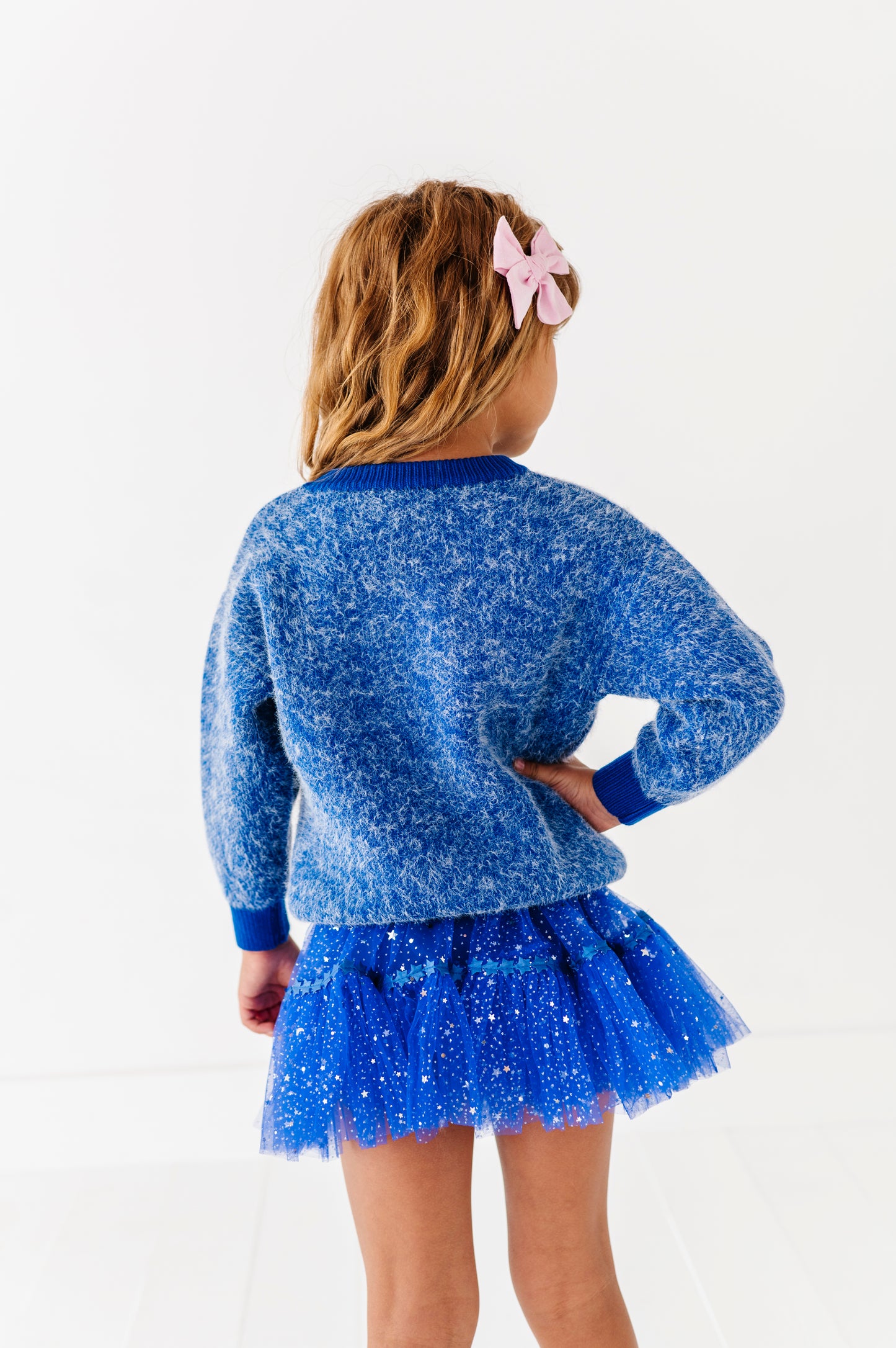 Fuzzy 17 jersey sweater