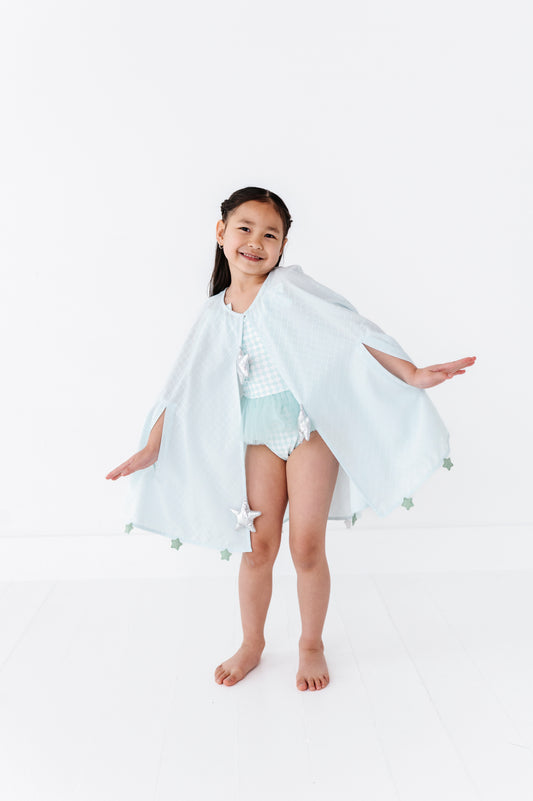 Mint Mermaid Poncho Coverup