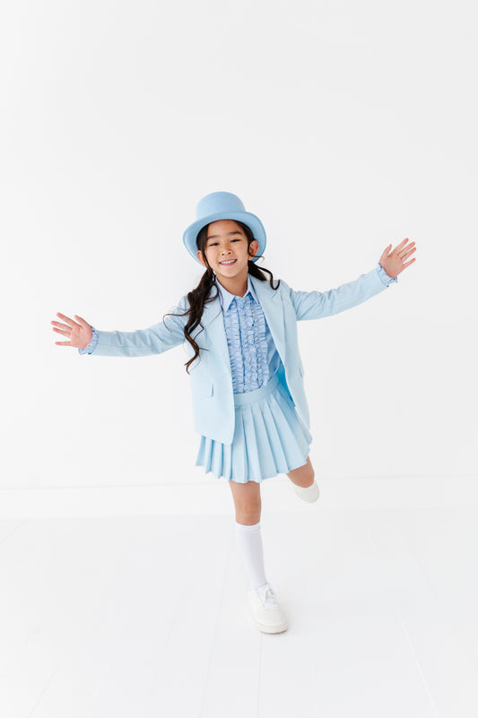 Blue suit costume