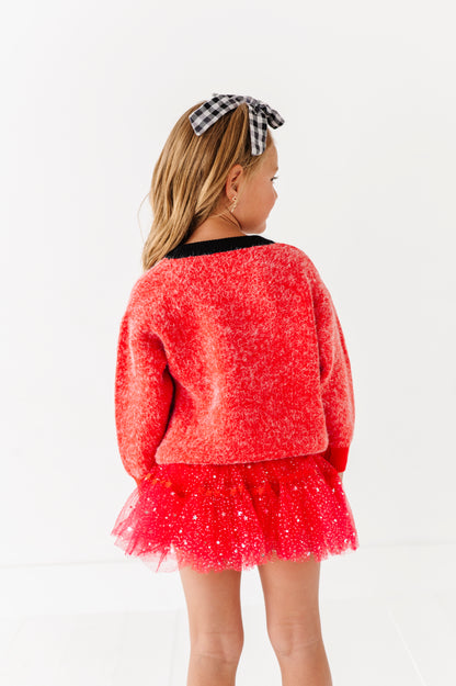 Fuzzy 23 jersey sweater