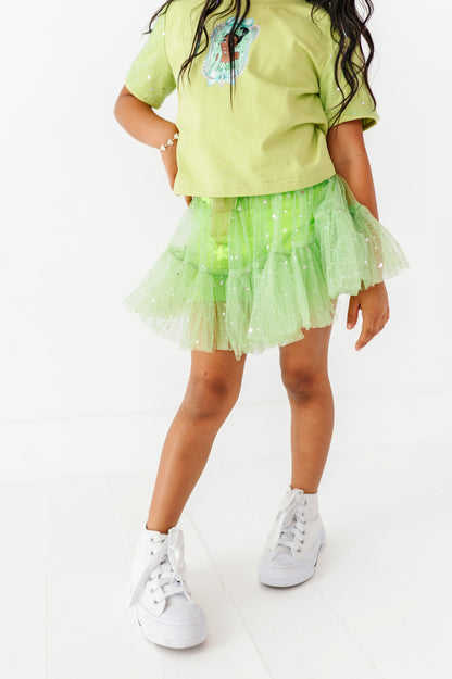 Lime Green Fancy Skort