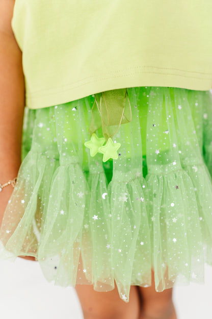Lime Green Fancy Skort