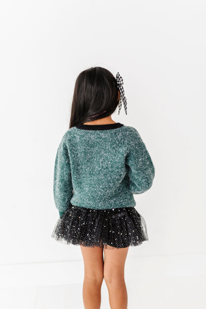 Fuzzy 26 jersey sweater