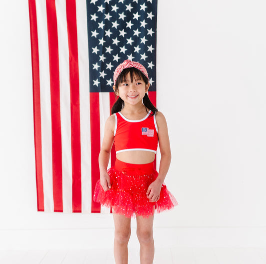 Red Fancy Skort