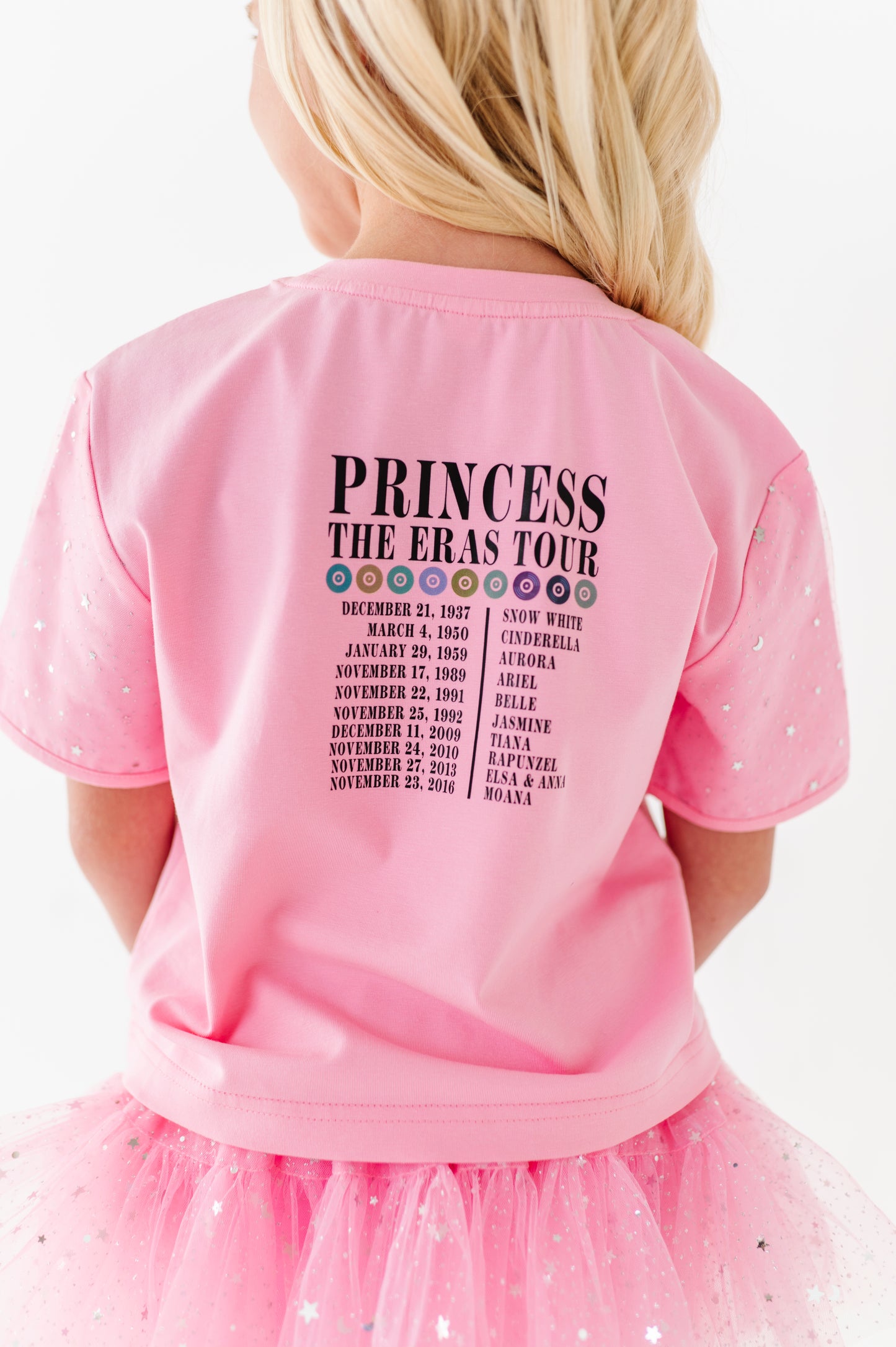 Pink & Silver star tee