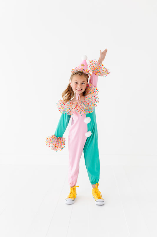 Mint & pink clown costume
