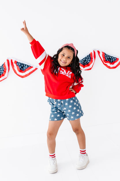 USA red rugby sweatshirt