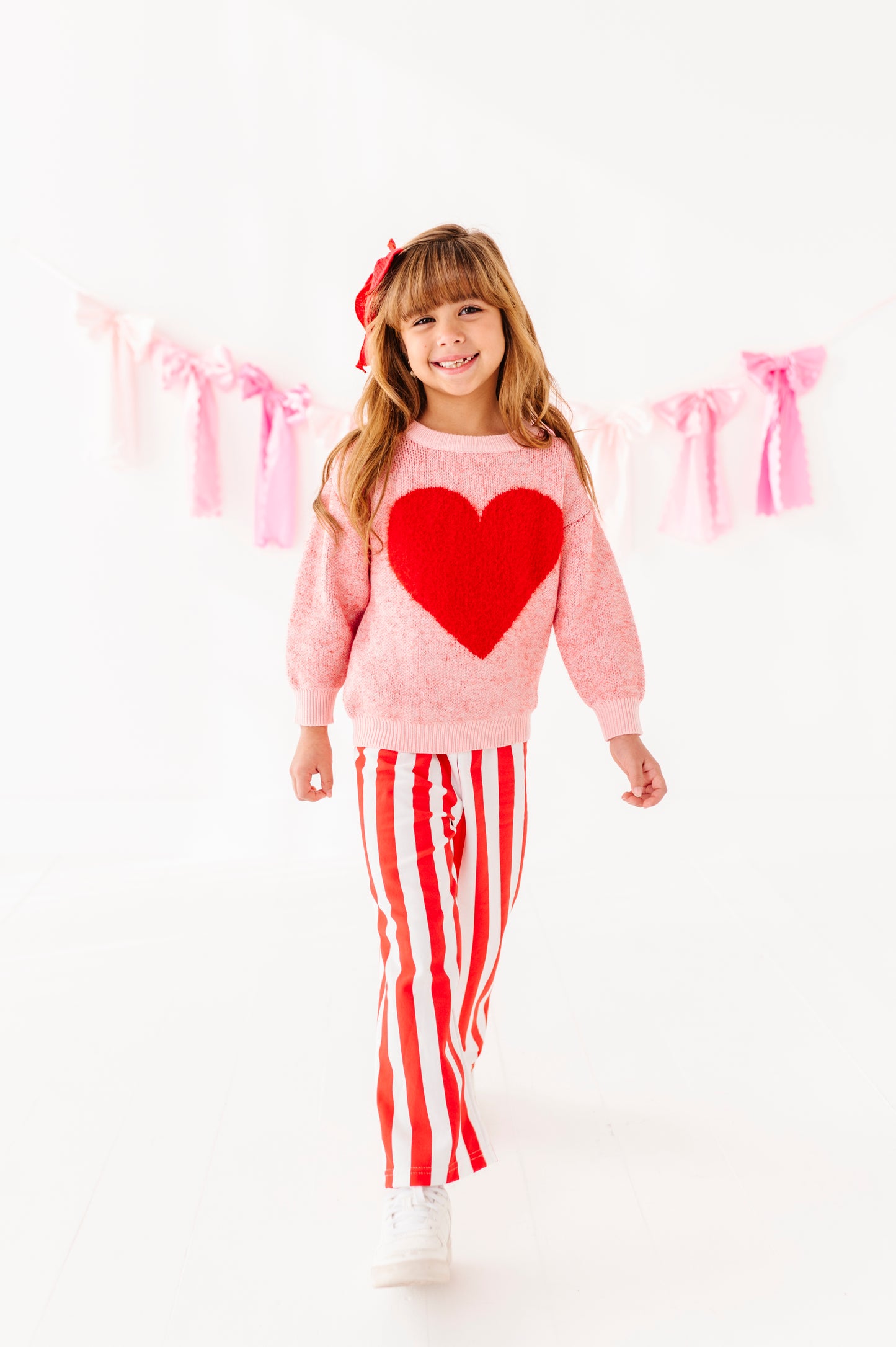 Red and white stripe pant