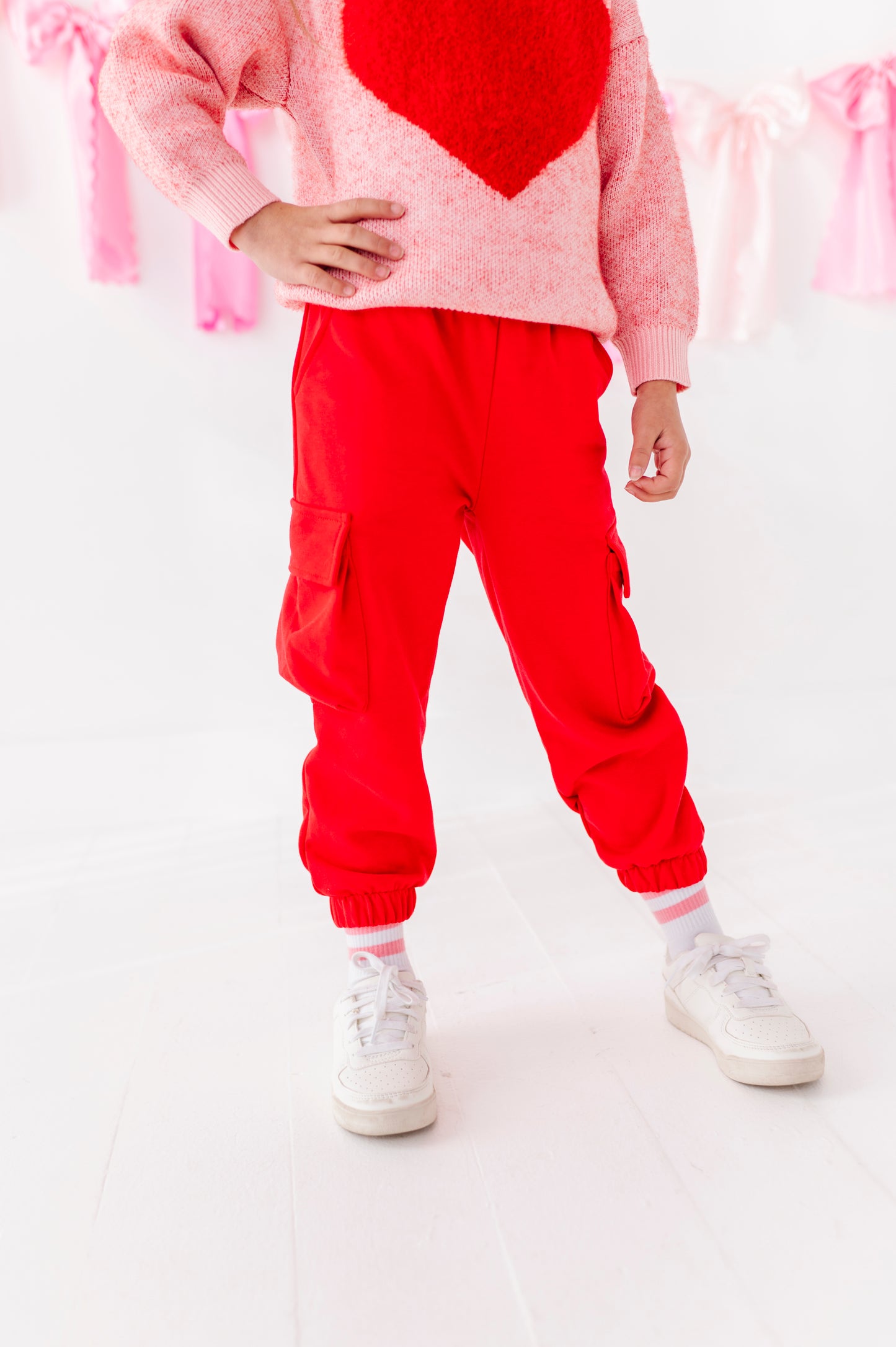 Red cargo pant