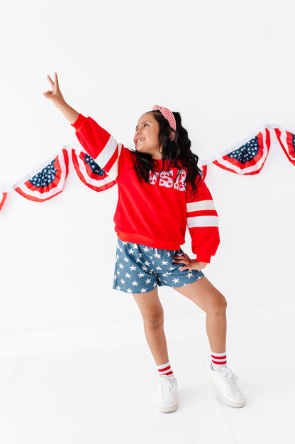 USA red rugby sweatshirt