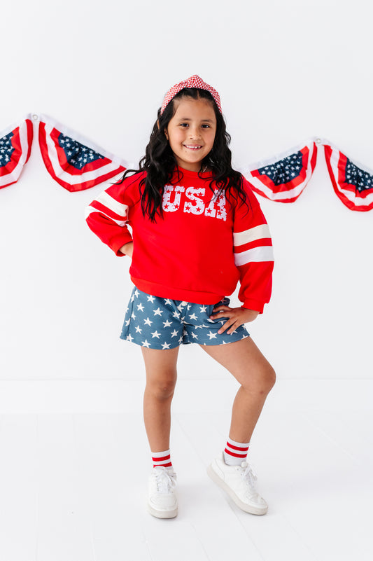 USA red rugby sweatshirt