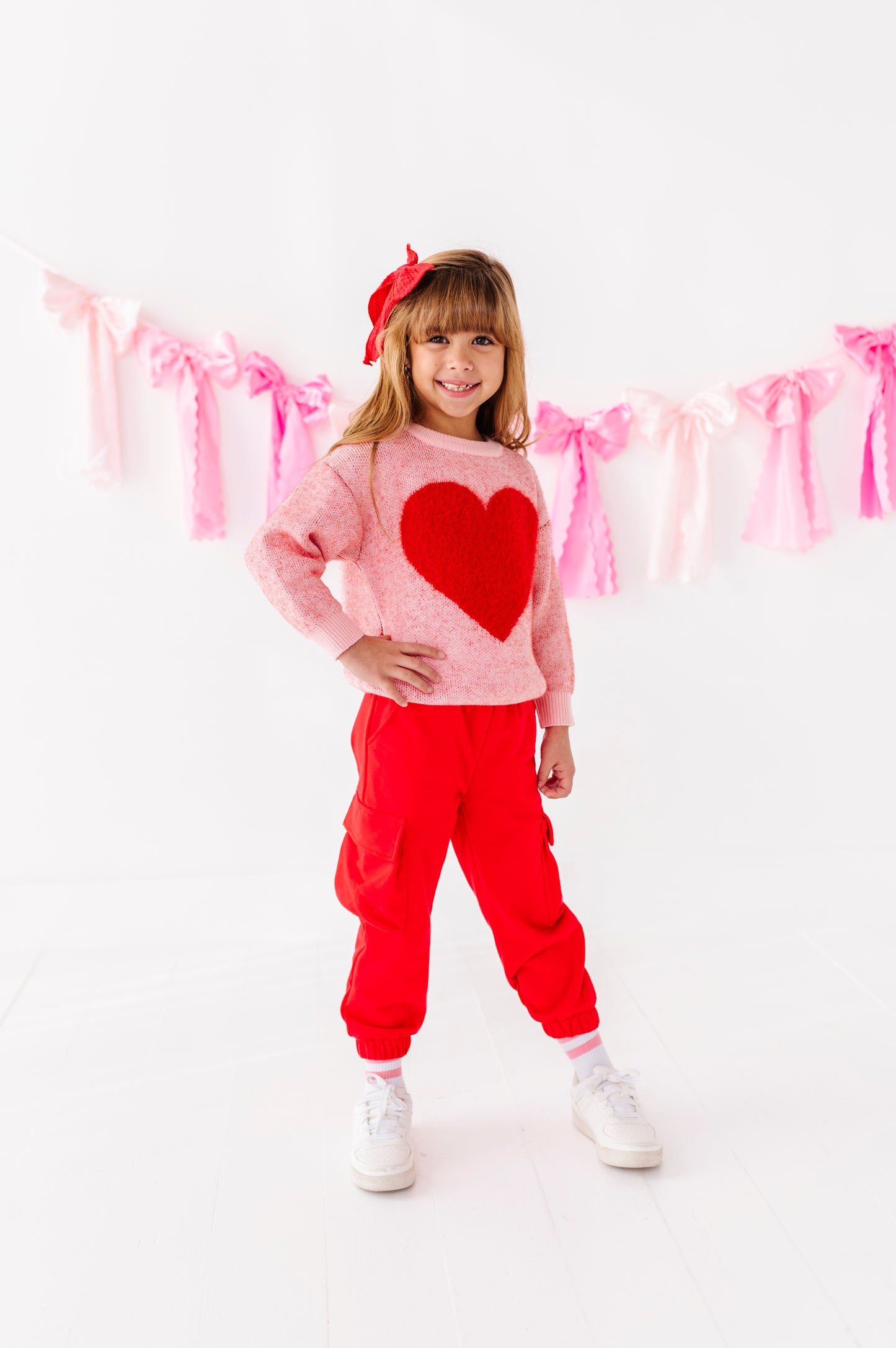 Red cargo pant