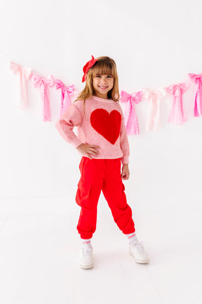 Red cargo pant