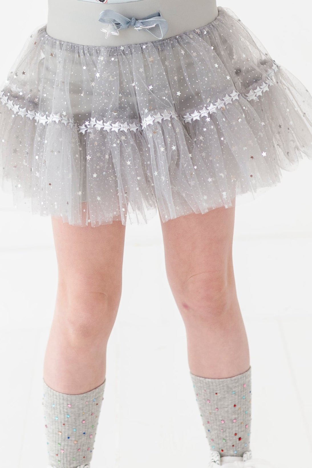 Gray fancy skort