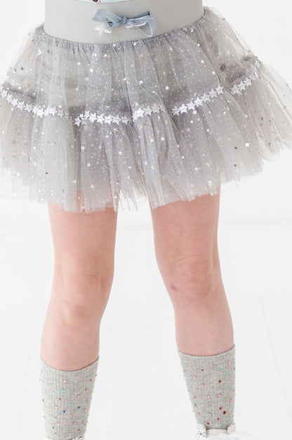 Gray fancy skort