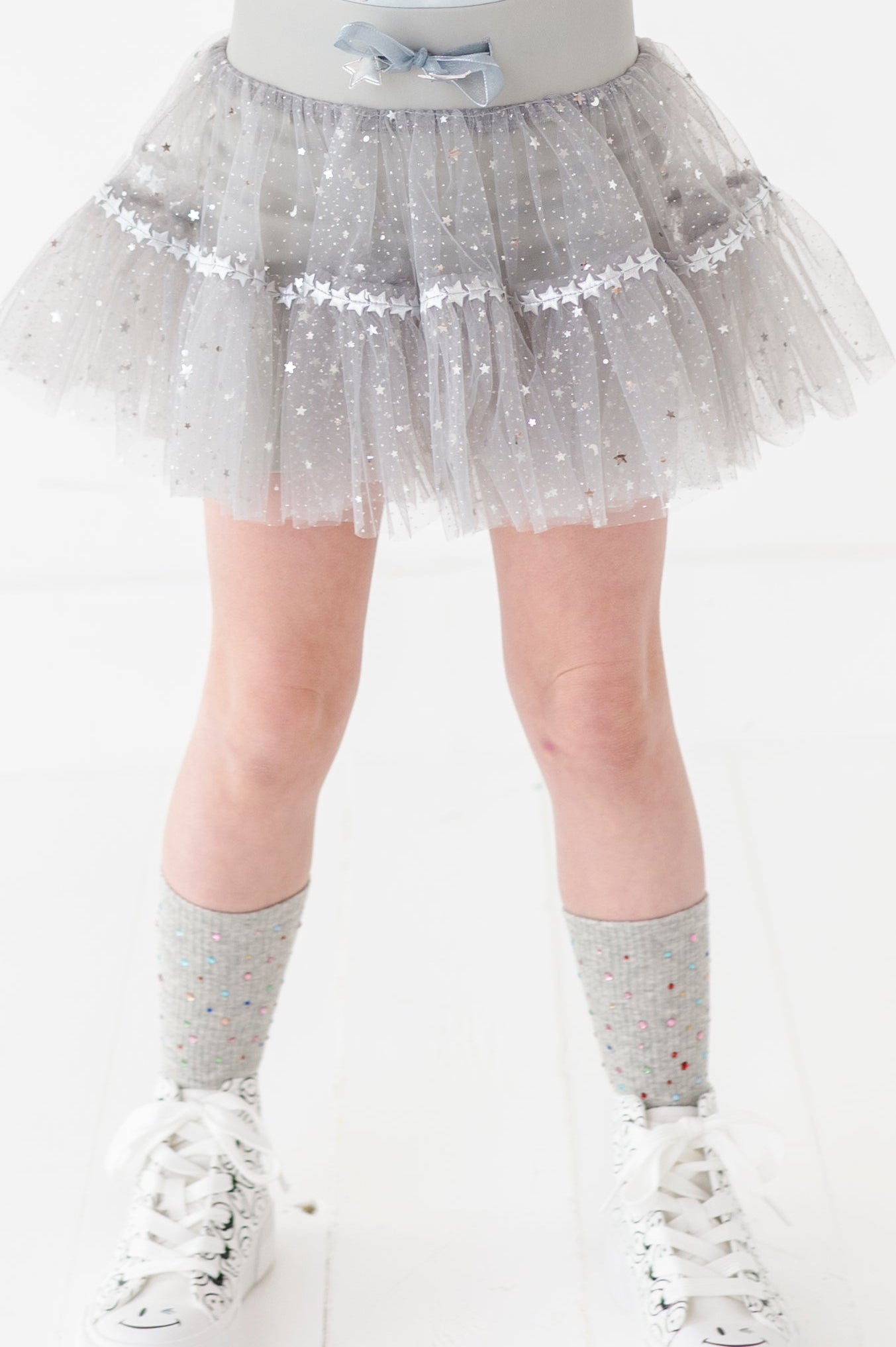 Gray fancy skort