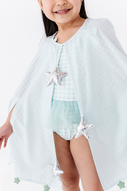 Mint Mermaid Poncho Coverup