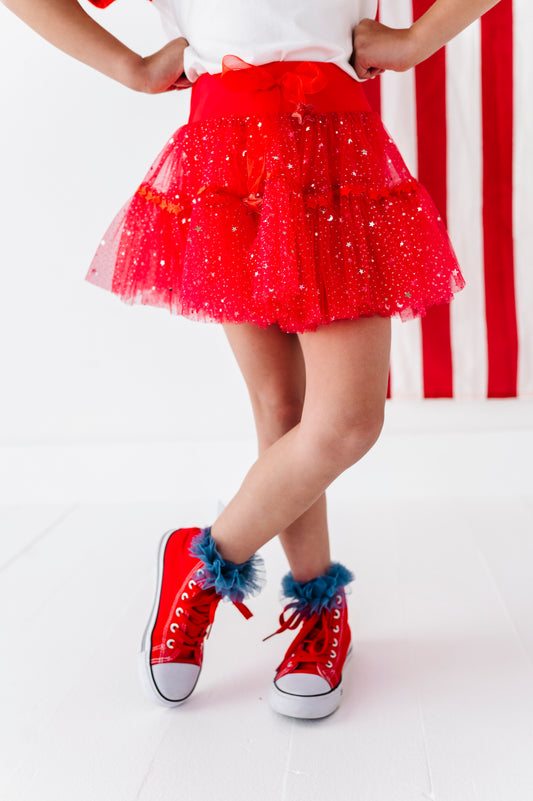 Red Fancy Skort
