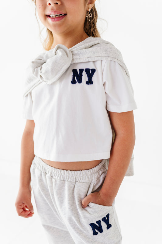 White NY tee