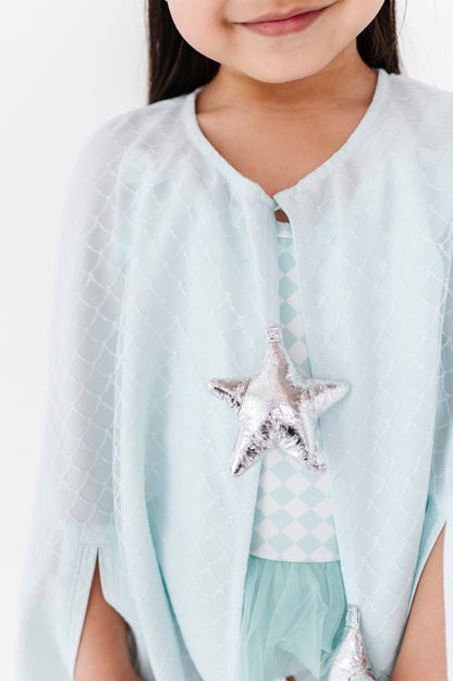 Mint Mermaid Poncho Coverup