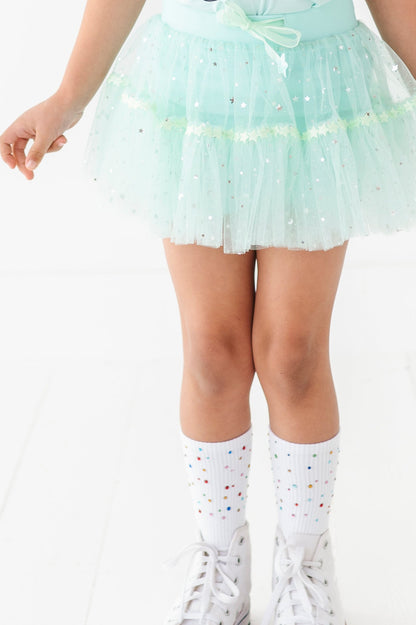 Mint fancy skort