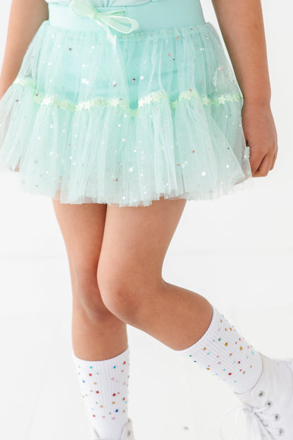 Mint fancy skort