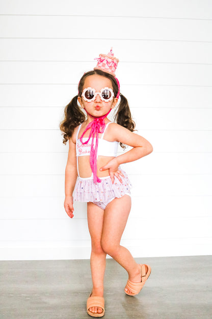 Confetti birthday suspender swim