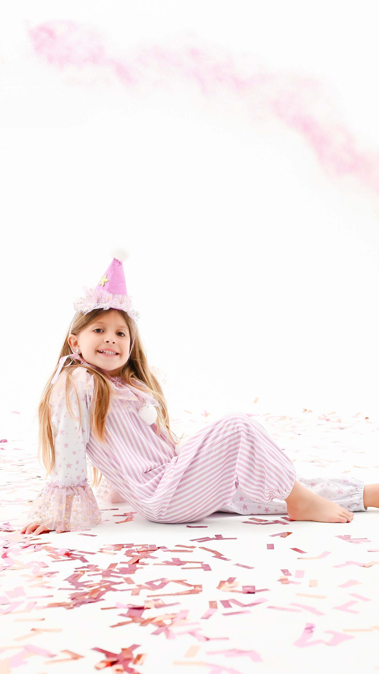 Pink & white clown costume