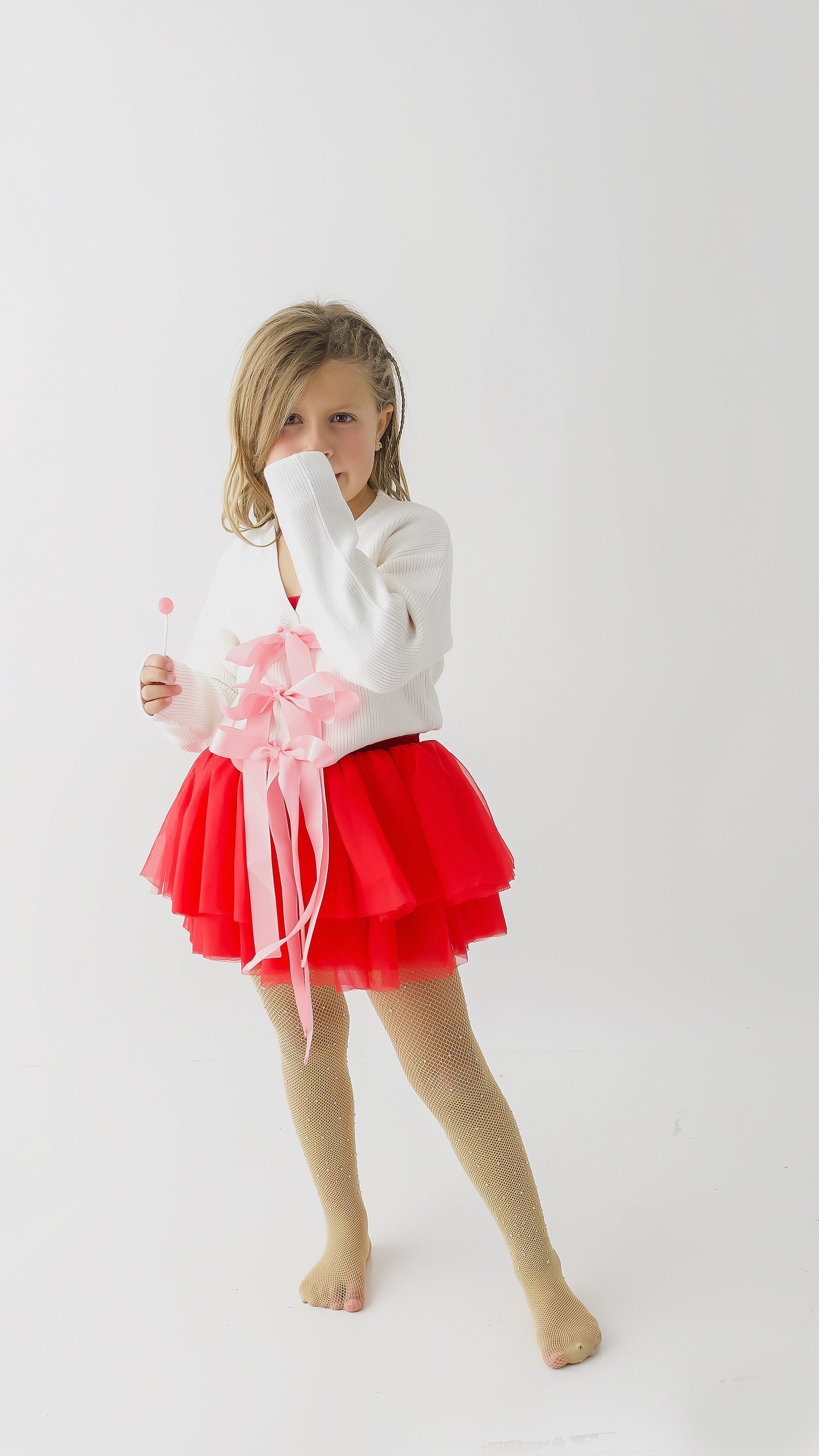 Pink bow cardigan