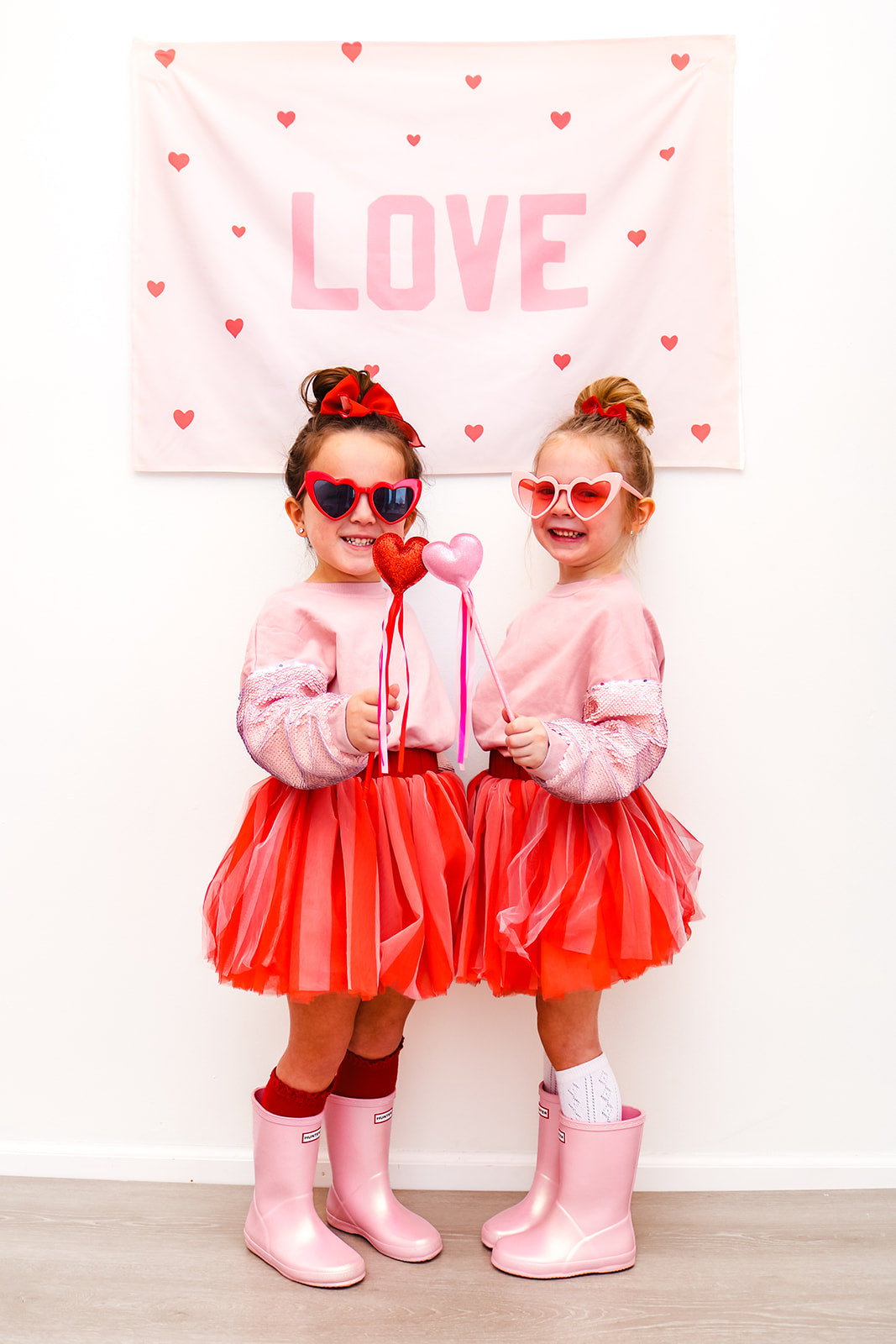 Pink and Red Striped - tutu skort