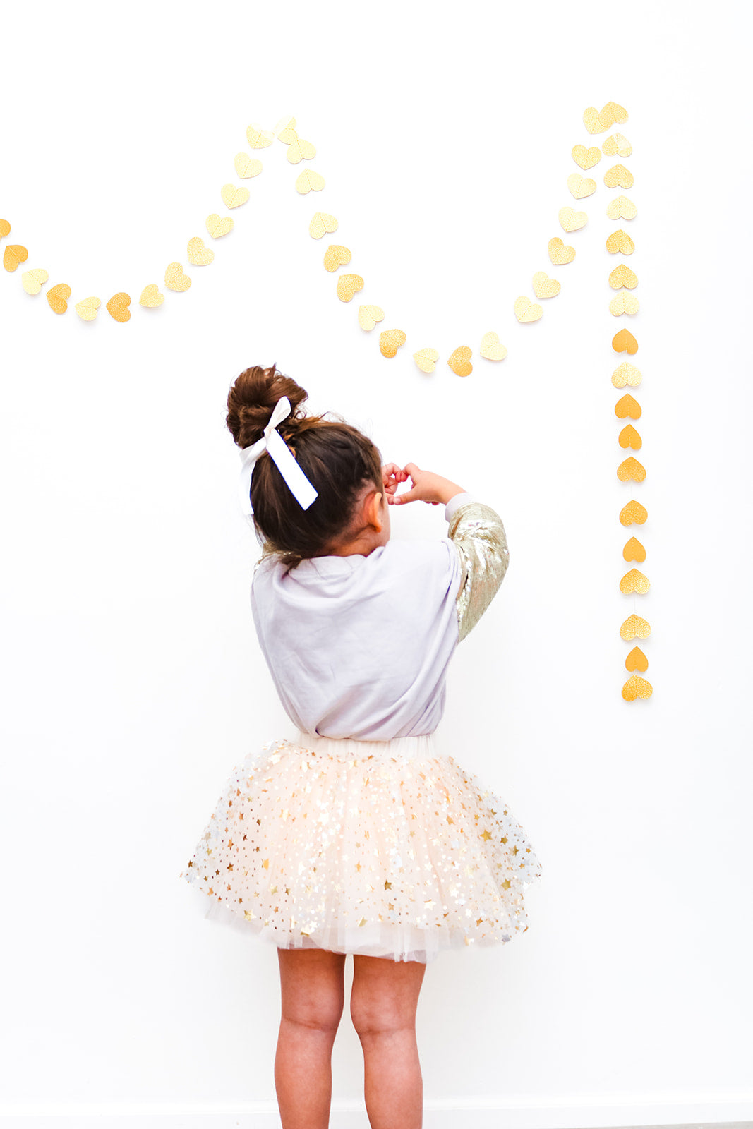 Beige & gold sequins sweatshirt