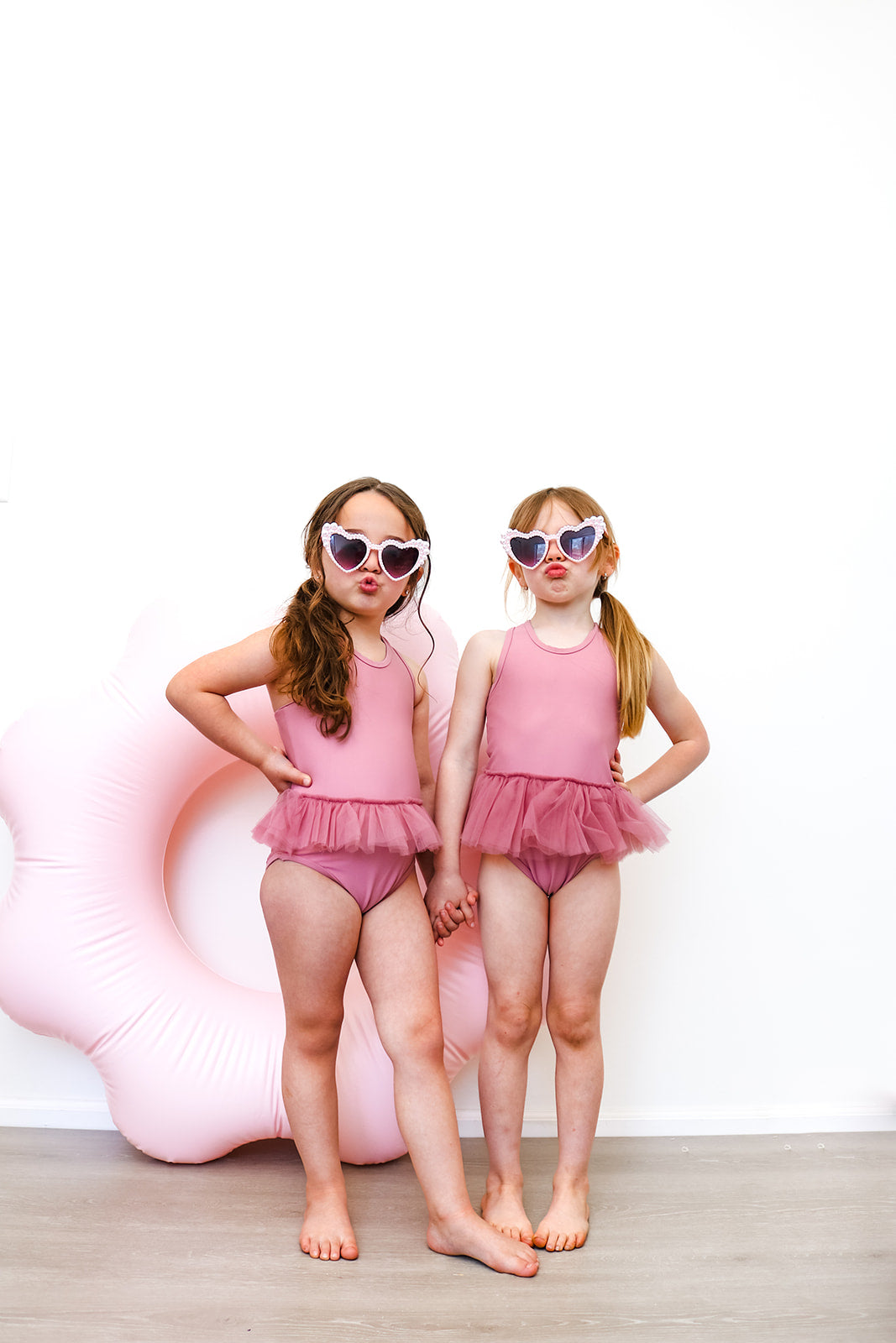 Dusty Pink One-piece Tutu swimsuit