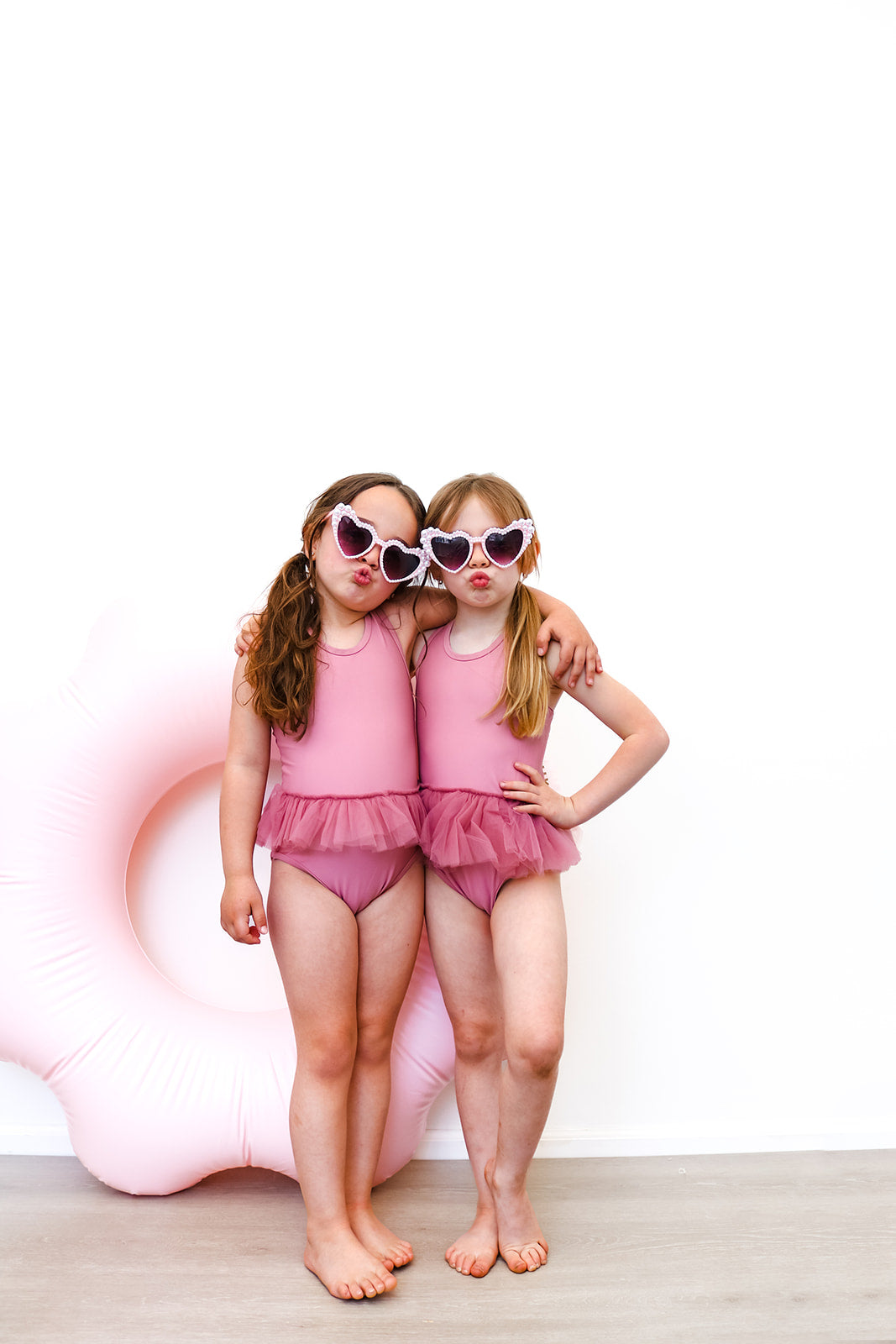 Dusty Pink One-piece Tutu swimsuit