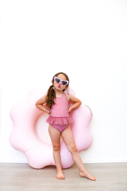 Dusty Pink One-piece Tutu swimsuit