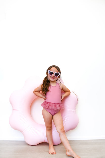 Dusty Pink One-piece Tutu swimsuit